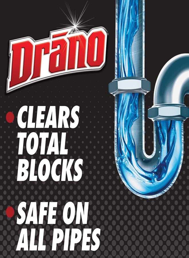 Drano Snake Plus Tool and Gel System, Drain Snake with Drain Clog Remover Gel, Unclogs and Removes Hair and Blockages, Commercial Line 16 Fl oz and 23 Inch Tool - Image 2
